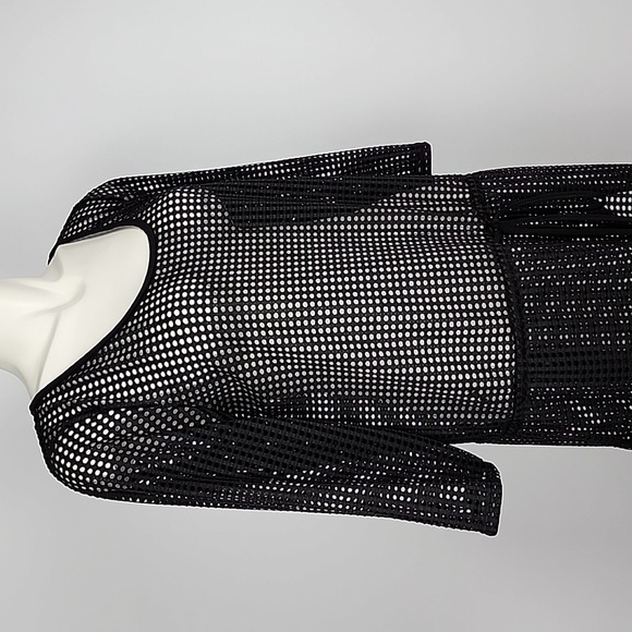 Jordan Taylor Black  Tunic Swim Suit Cover-Up Bathing Suit Cover Size Large - Picture 4 of 12